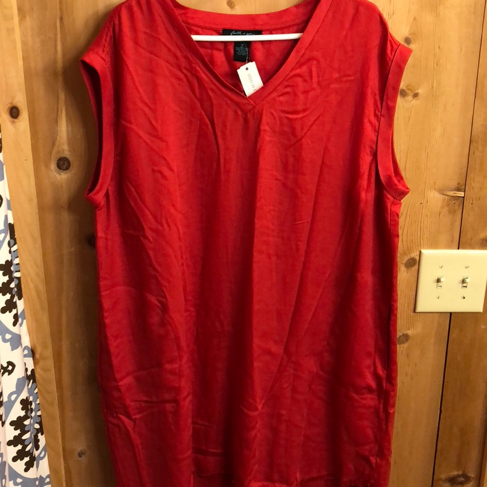 Faith and Zoe 1X Linen Dress.